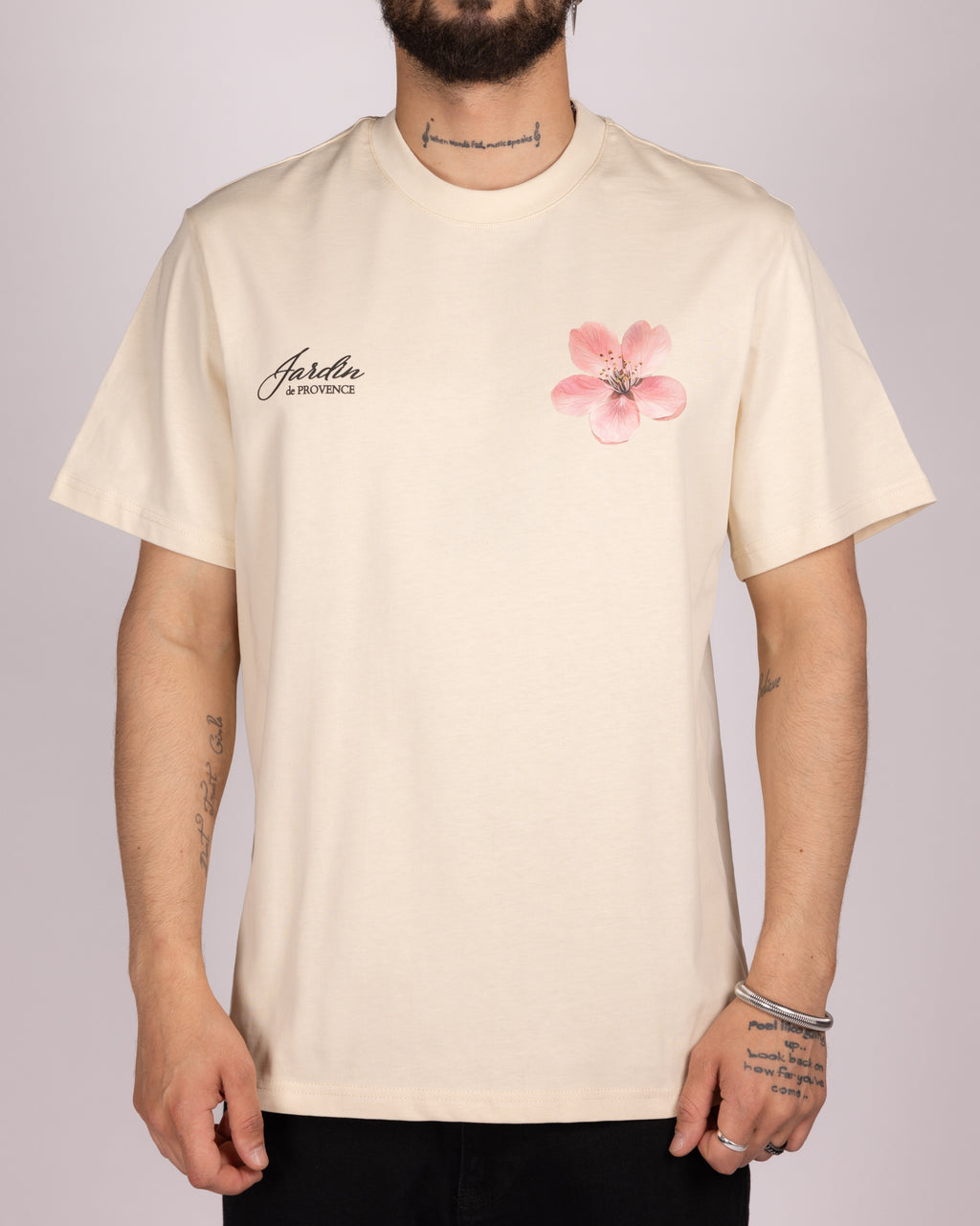 Oversized Floral Jardin Provence Graphic T-Shirt