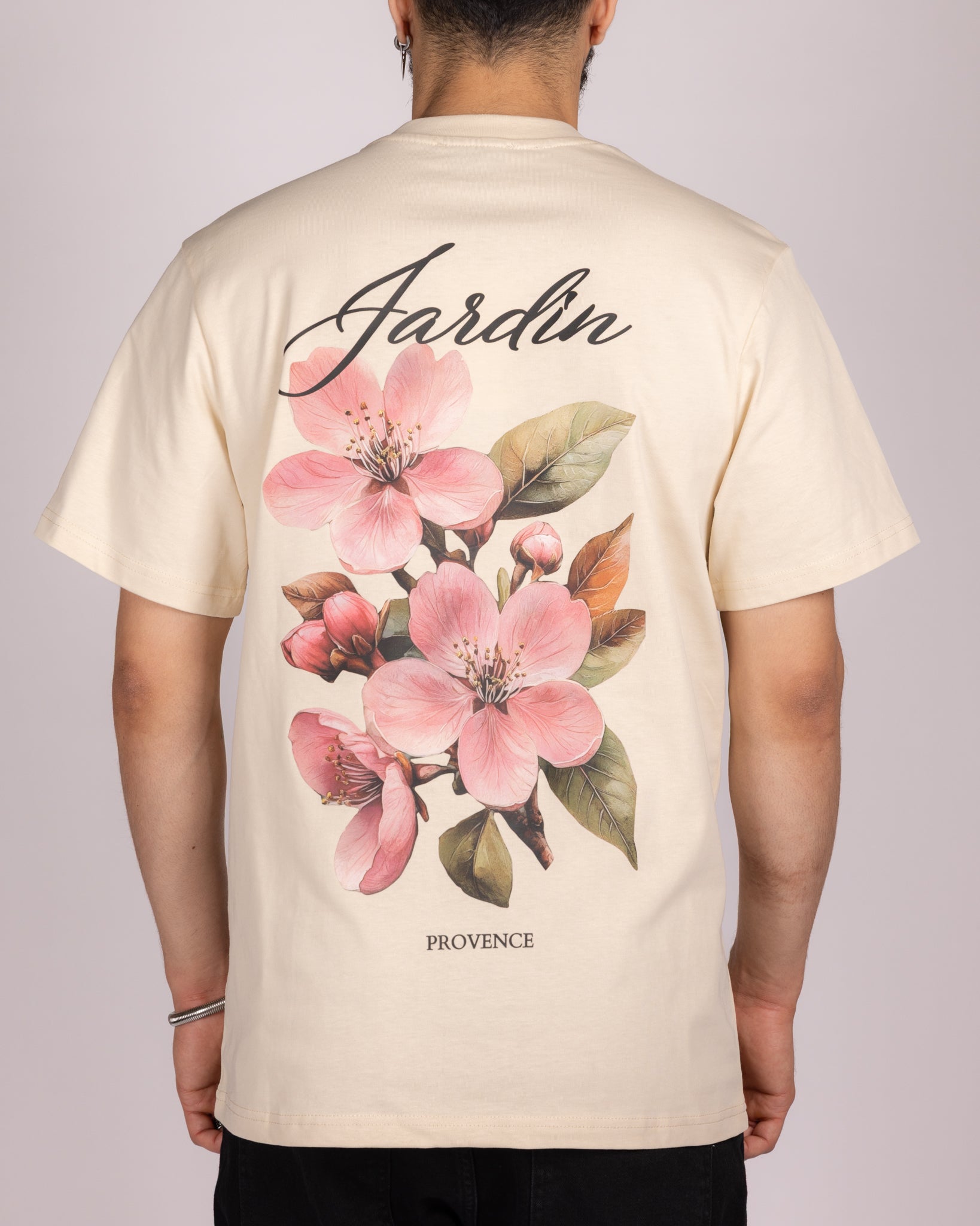 Oversized Floral Jardin Provence Graphic T-Shirt