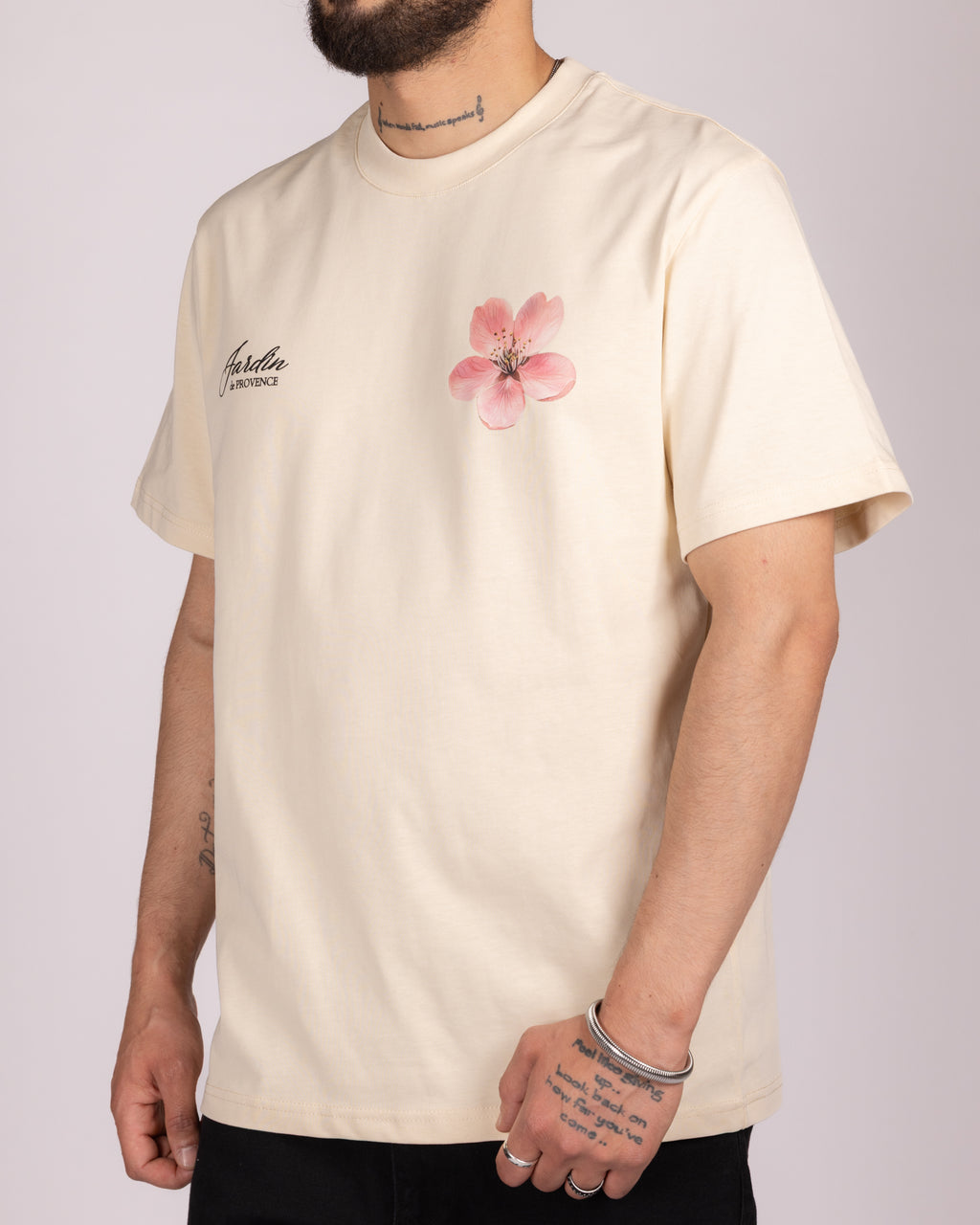 Oversized Floral Jardin Provence Graphic T-Shirt