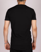Textured Short Sleeve Longline T-Shirt