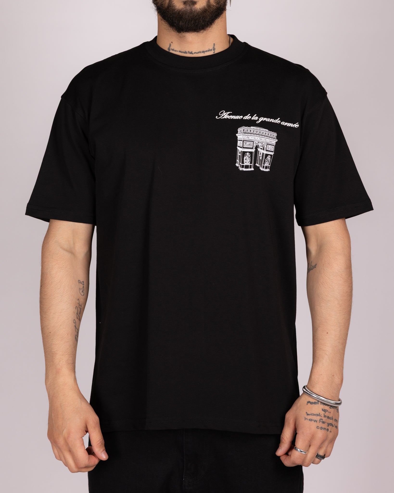 Arc de Triomphe Back Print Graphic T-Shirt