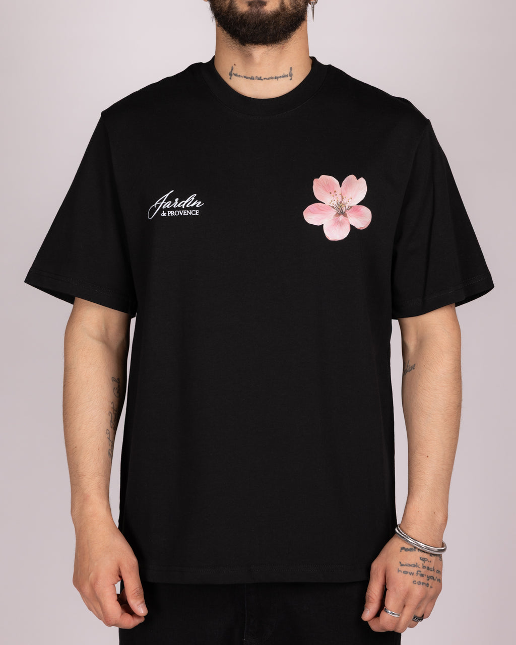 Oversized Floral Jardin Provence Graphic T-Shirt