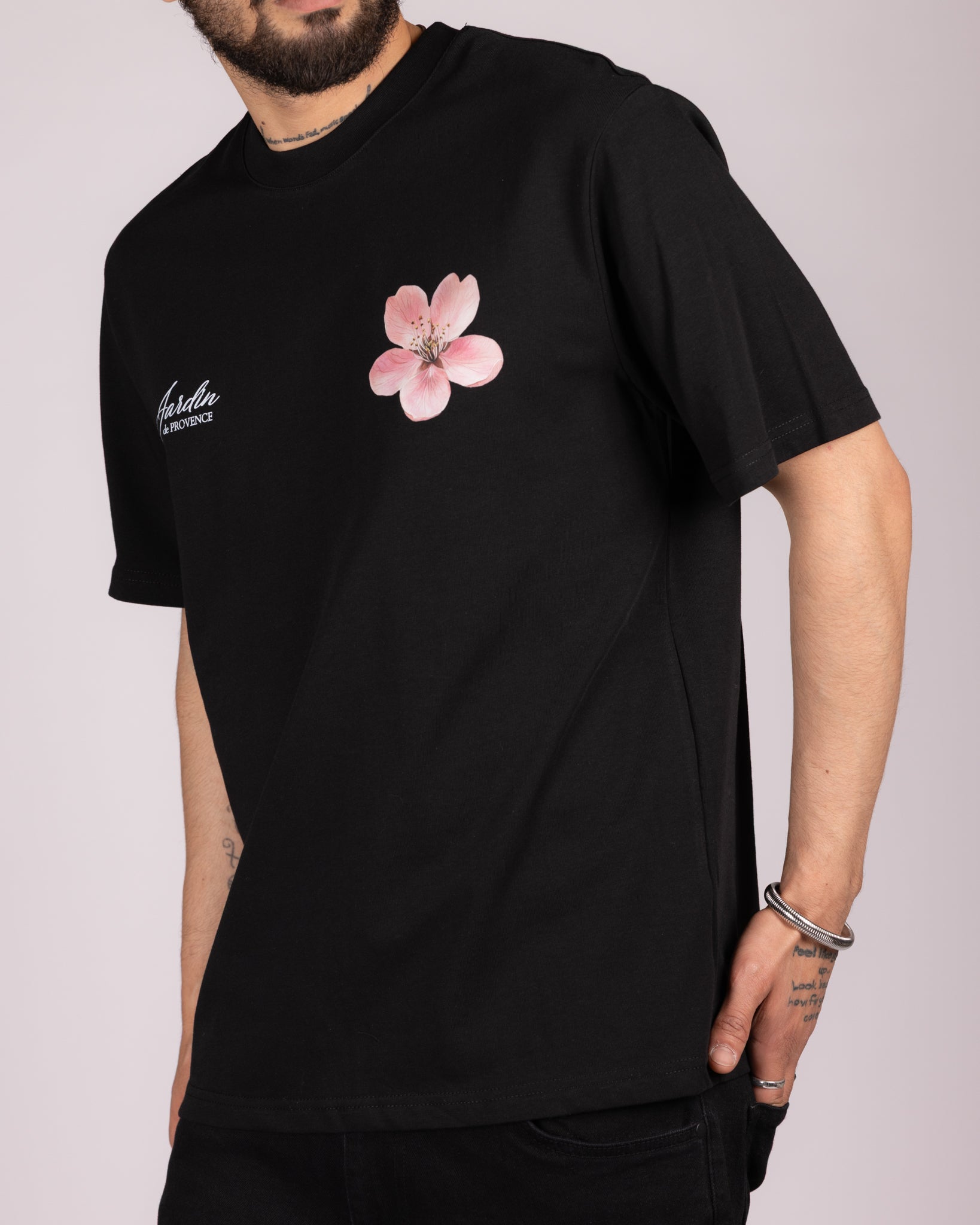 Oversized Floral Jardin Provence Graphic T-Shirt