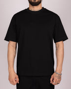 Relaxed Fit Raw Edge Crewneck T-Shirt