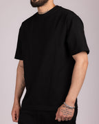 Relaxed Fit Raw Edge Crewneck T-Shirt