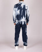Bleach Washed Jacket and Jeans Denim Set