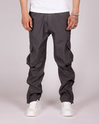 Relaxed Fit Cargo Pants with Zip Ankles