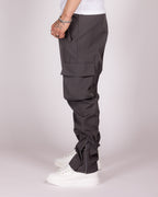 Relaxed Fit Cargo Pants with Zip Ankles