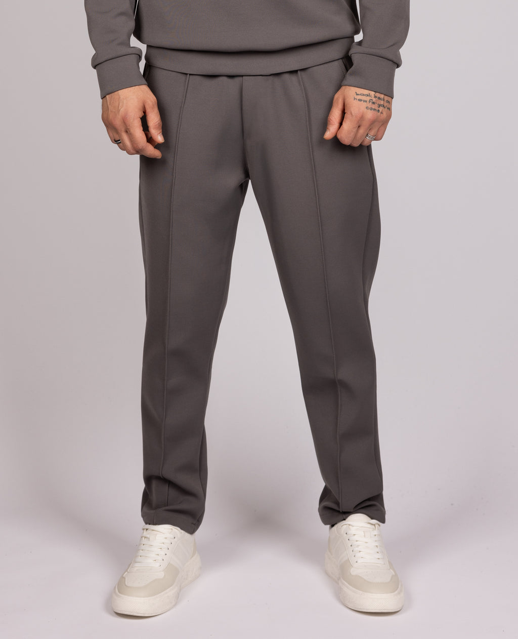 Utility Pocket Sweater & Joggers Set in Grey