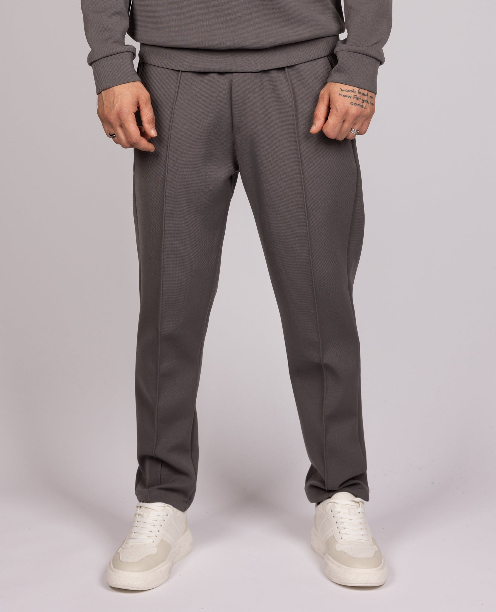 Utility Pocket Sweater & Joggers Set in Grey