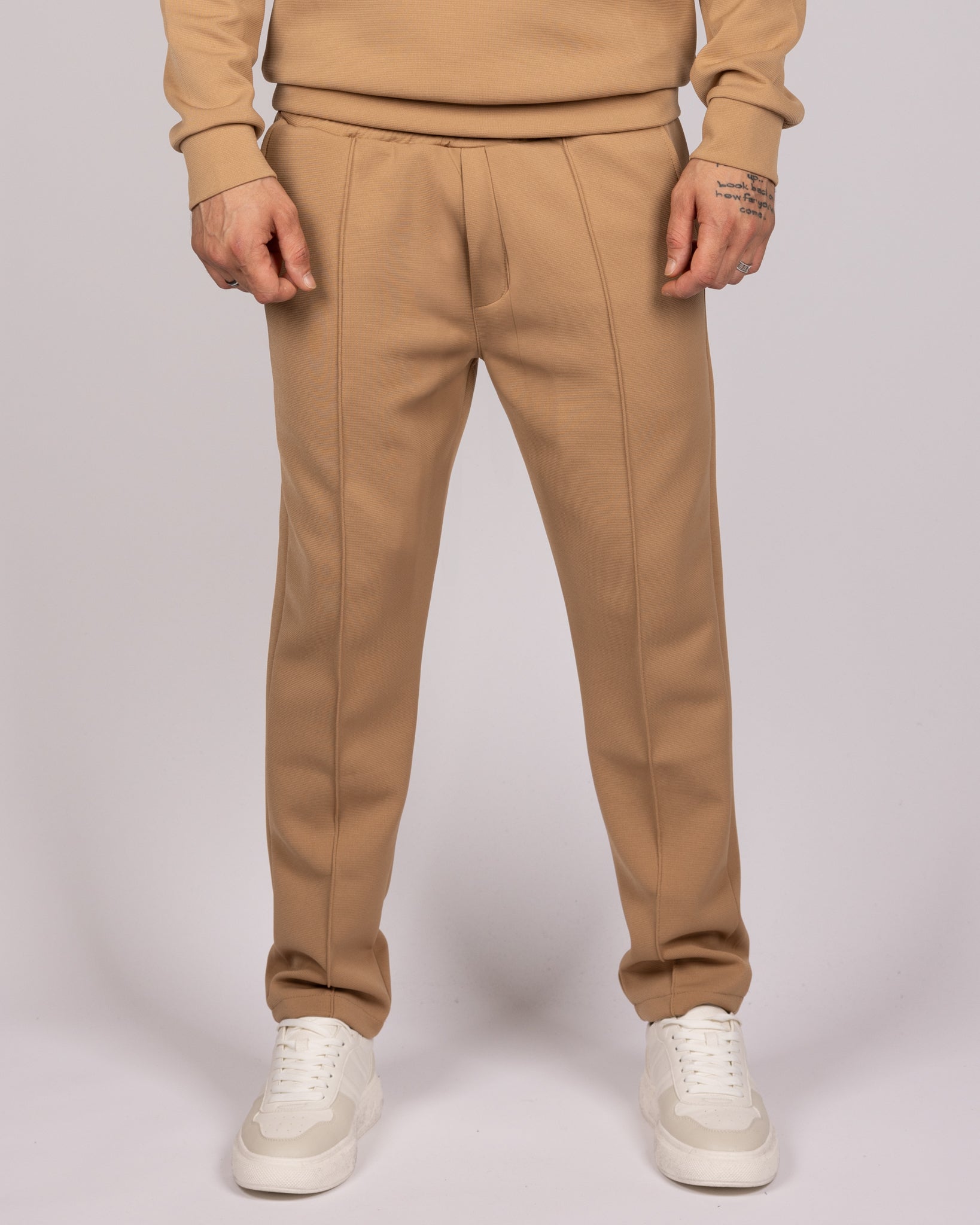 Utility Pocket Sweater & Joggers Set in Camel