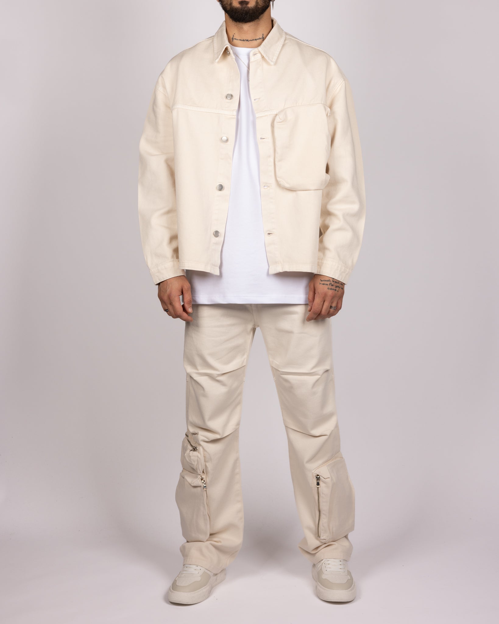 Utility Tech Denim Overshirt