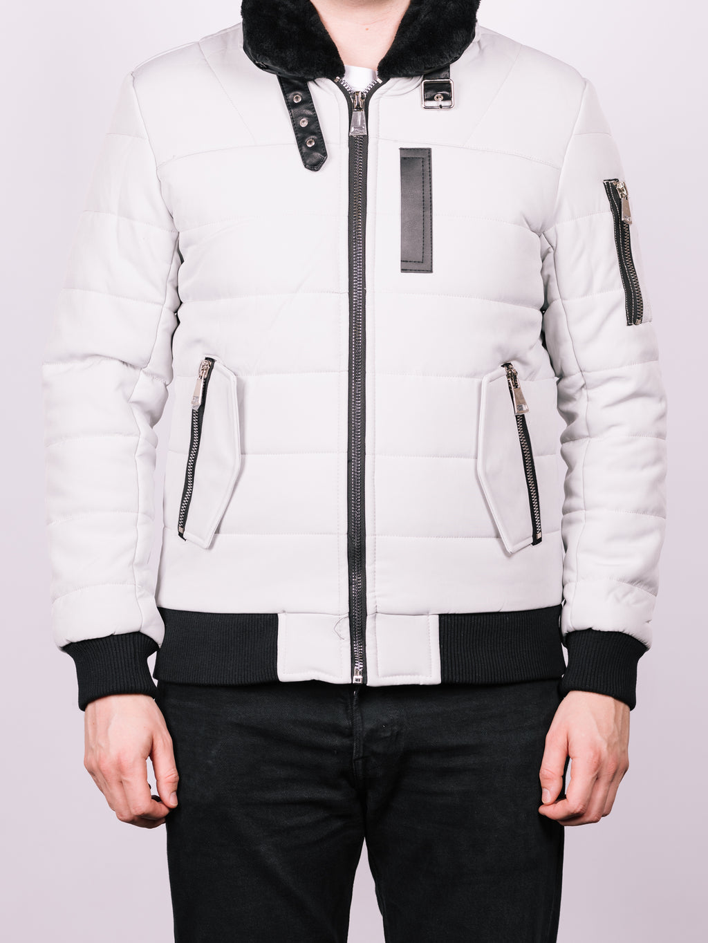 Bomber With Fur Collar