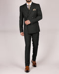 Caridi - Olive Slim Fit Double Breasted Blazer