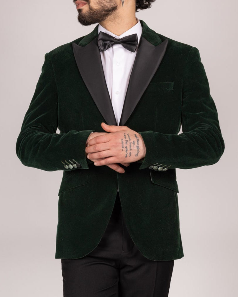 Rosa - Forest Green Slim Fit Blazer