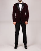 Rosa - Wine Slim Fit Blazer