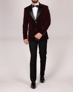 Rosa - Wine Slim Fit Blazer