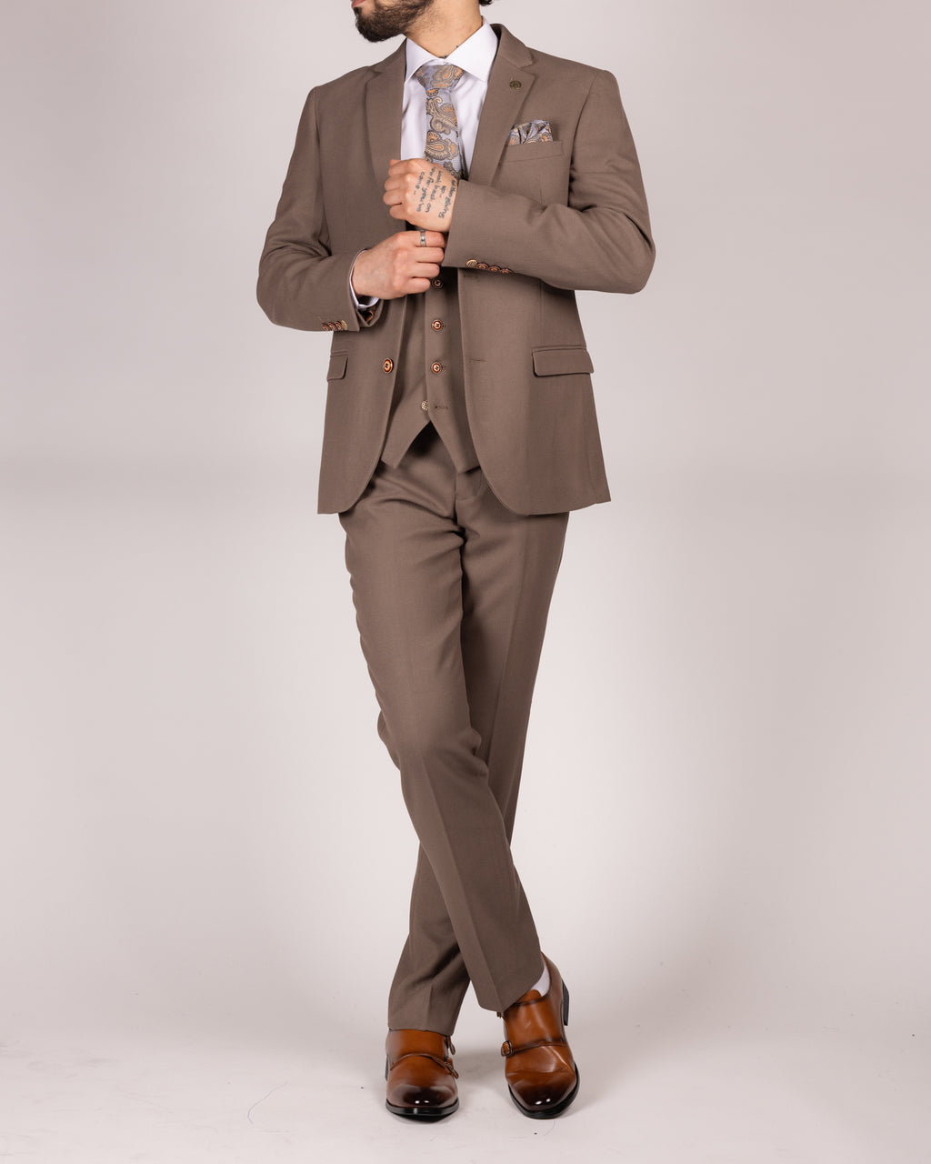 HM5 - Tan Tailored Trousers