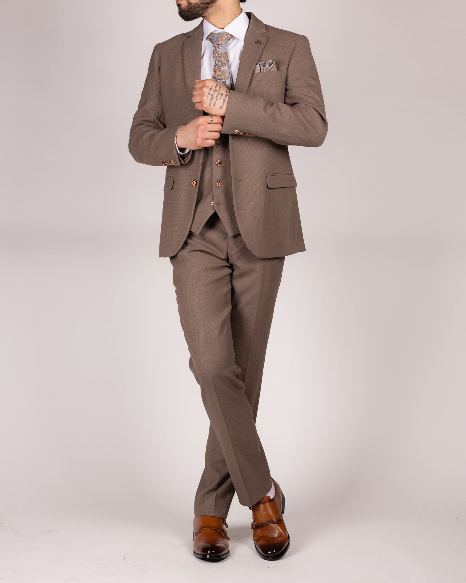 HM5 - Tan Tailored Trousers