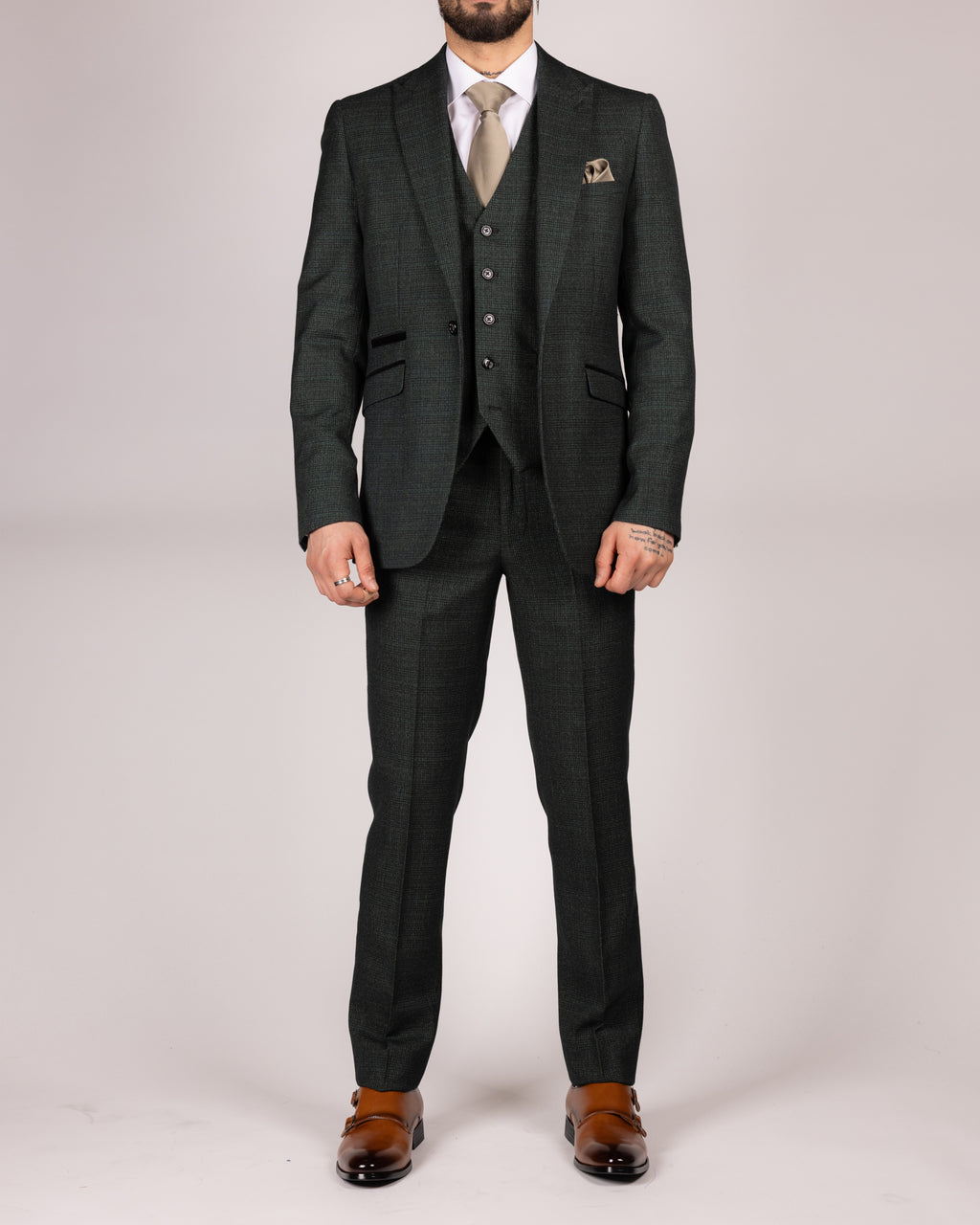 Caridi - Olive Slim Fit Blazer