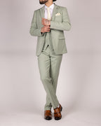Finley - Moss Green Tailored Trousers