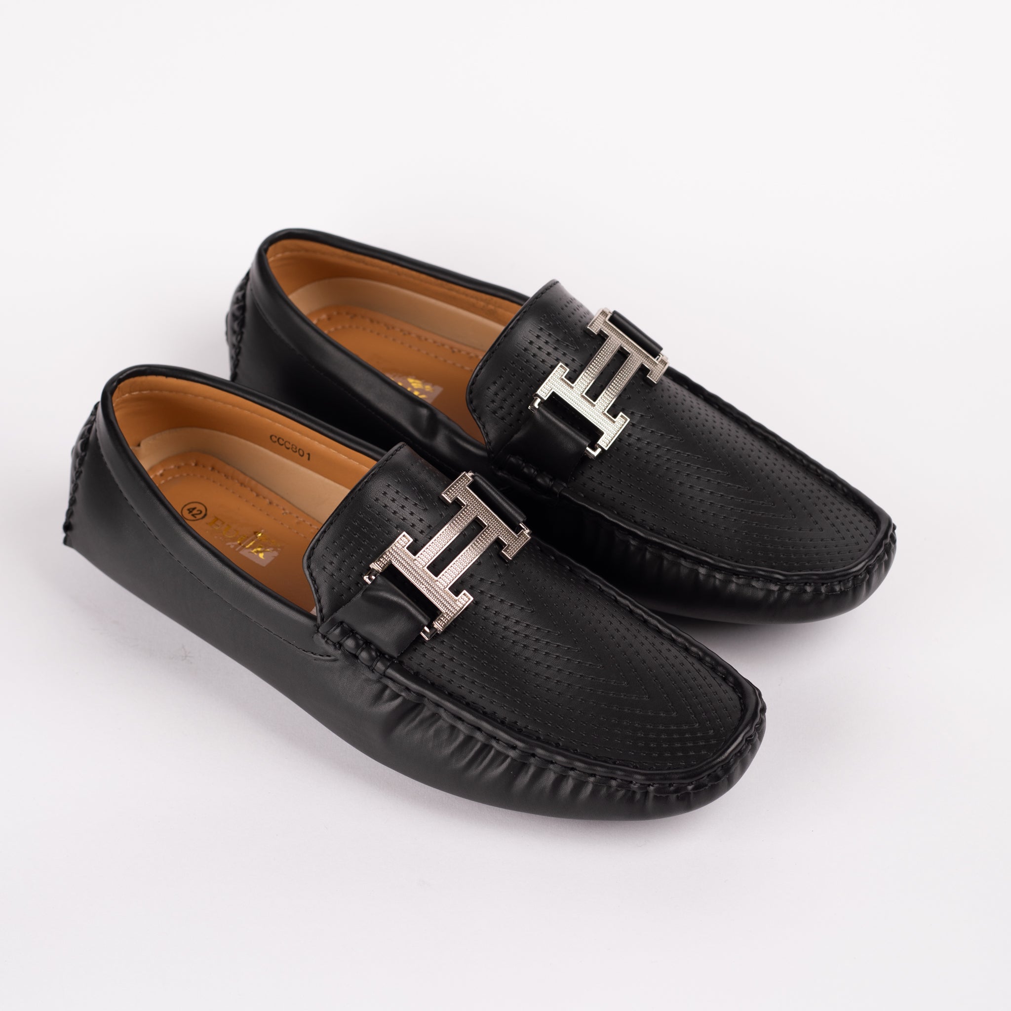 H Detail Horsebit Loafer Black - Main Image