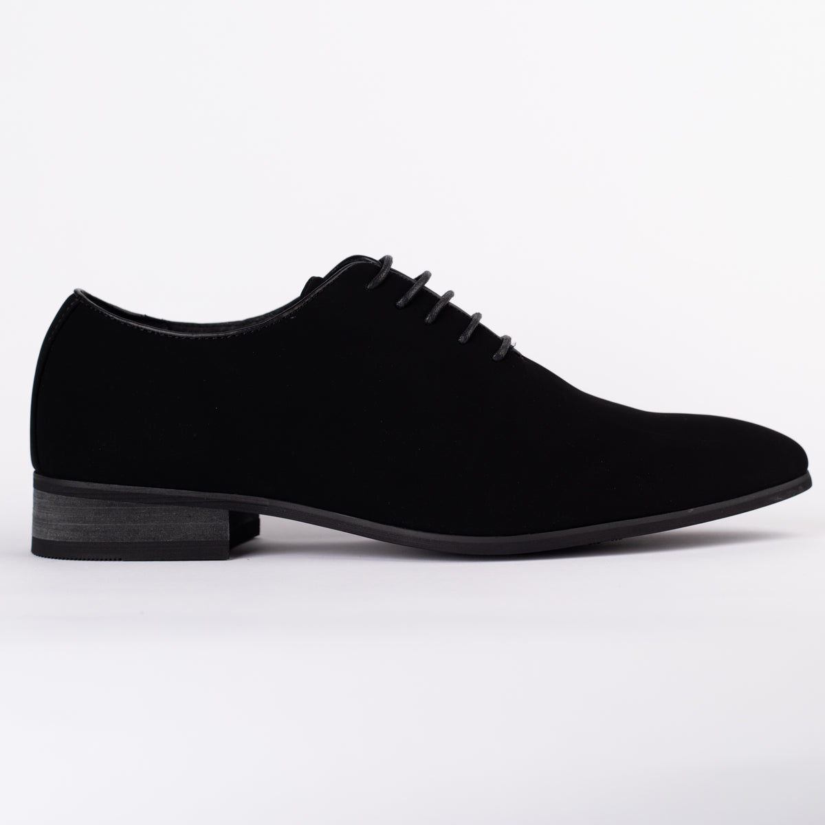 Black Faux Suede Oxford Shoe – Milano Couture