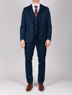Max - Royal Blue Blazer With Contrast Buttons