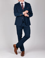 Max - Royal Blue Blazer With Contrast Buttons