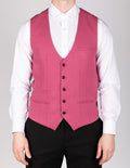 Kelvin - Berry Single Breasted Waistcoat