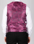 Kelvin - Berry Single Breasted Waistcoat
