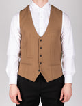 Kelvin - Oak Single Breasted Waistcoat