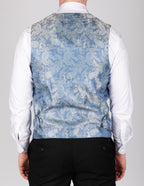 Kelvin - Navy Double Breasted Waistcoat
