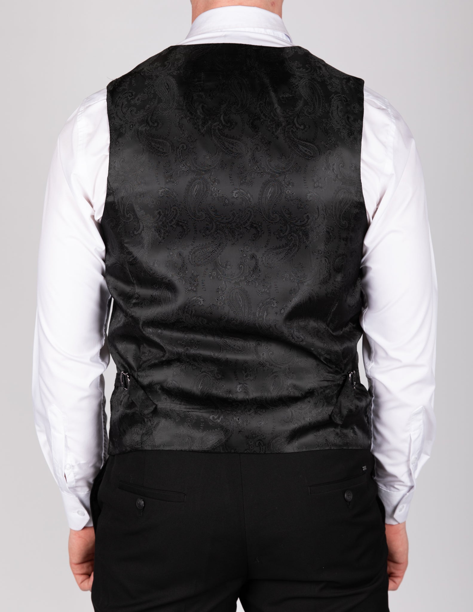 Kelvin - Black Double Breasted Waistcoat
