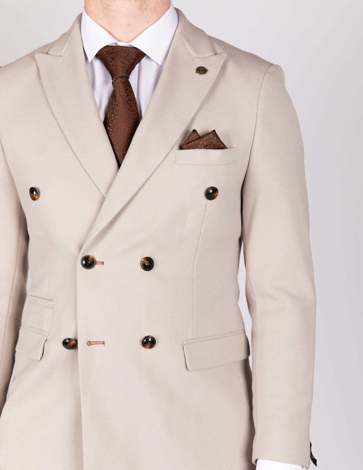 HM5 - Stone Tailored Double Breasted Blazer – Milano Couture