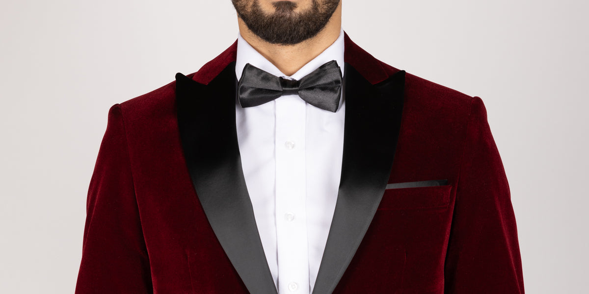 Men's Burgundy ~ Wine ~ Maroon Peak Lapel Vested Pocket  Milano Suits main image 1