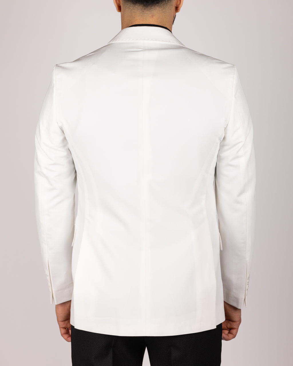 Milano White Peak-Lapel Blazer