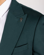 Milano Green Single-Breasted Buckle Suit
