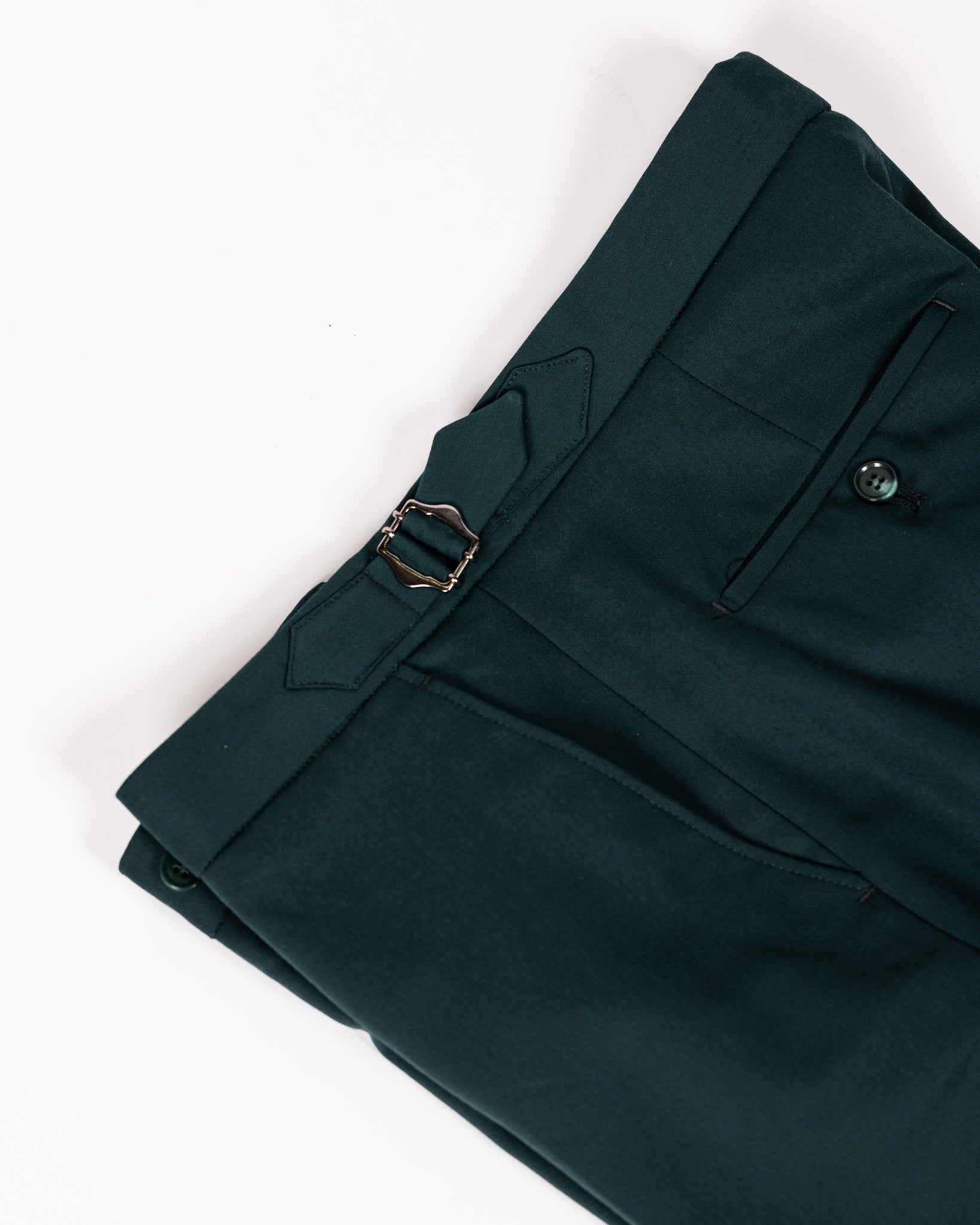 Milano Green Single-Breasted Buckle Suit