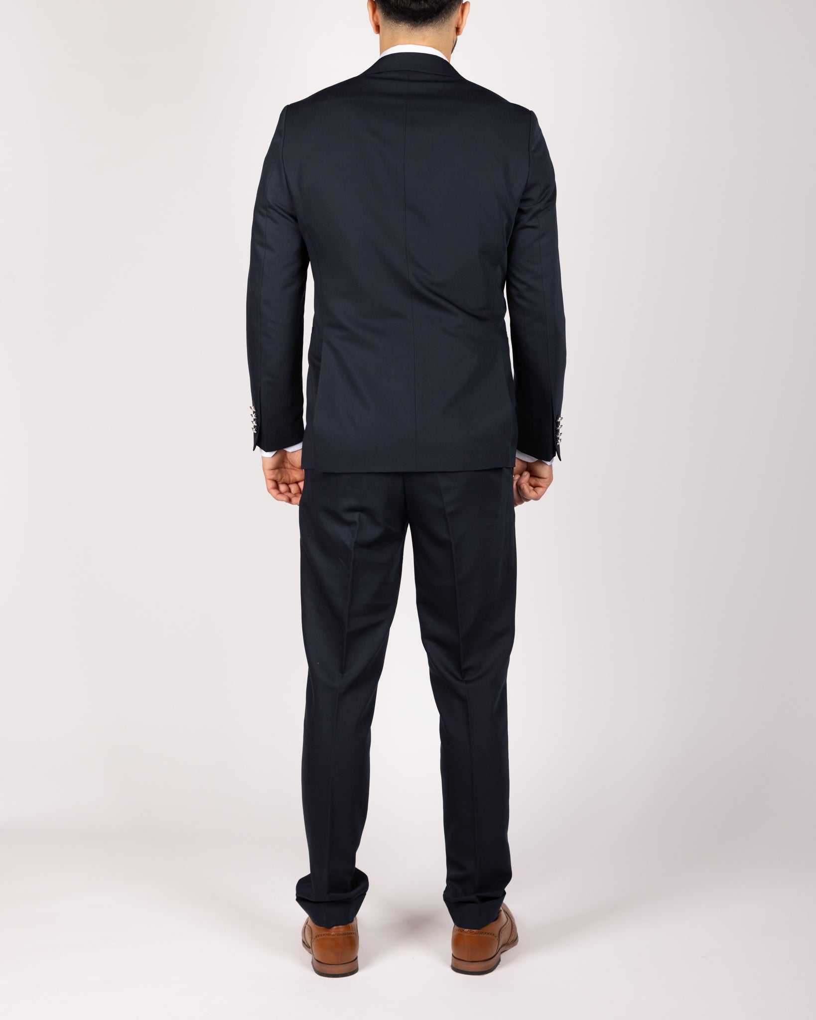Milano Navy Single-Breasted Buckle Suit