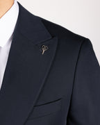 Milano Navy Single-Breasted Buckle Suit