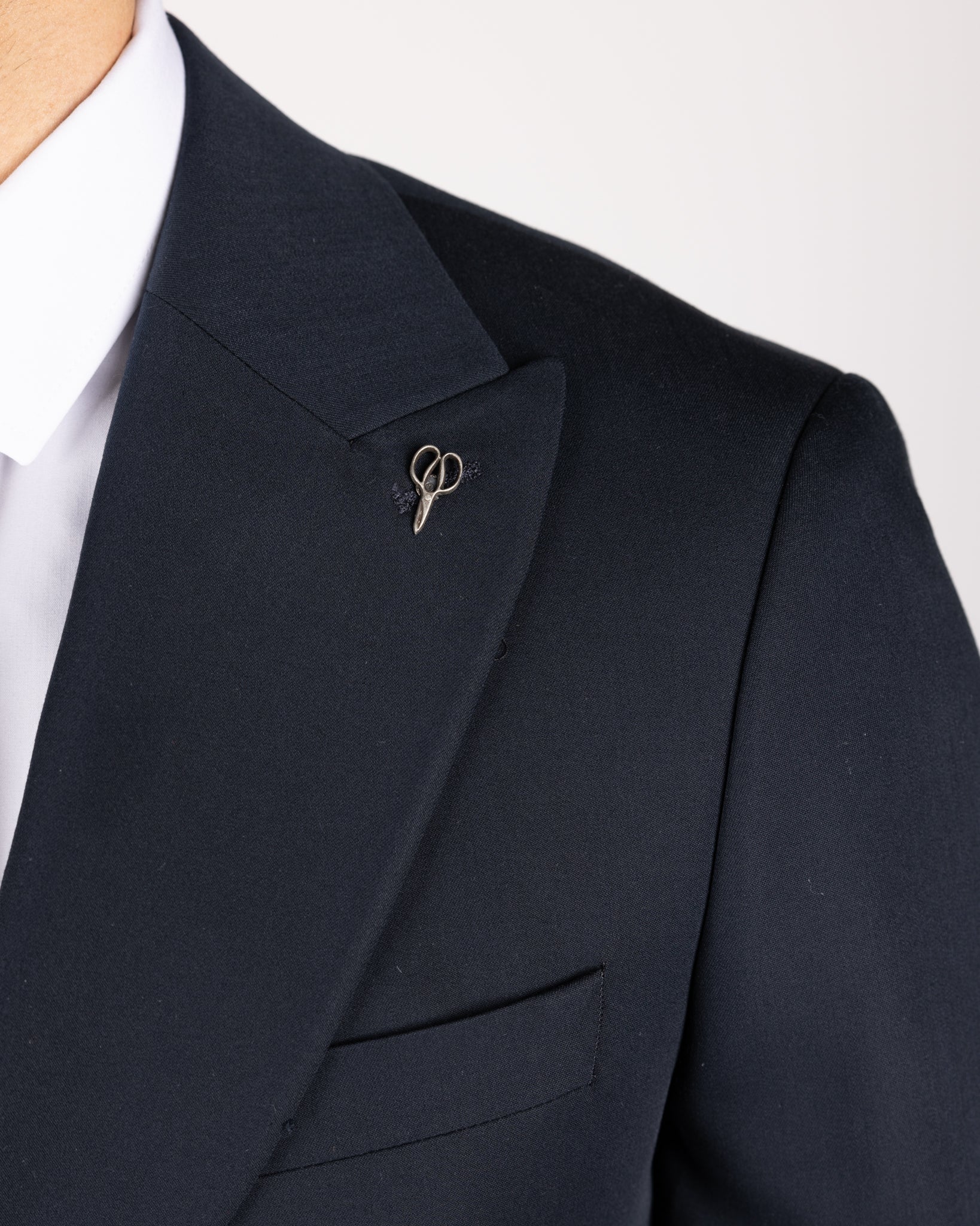 Milano Navy Single-Breasted Buckle Suit