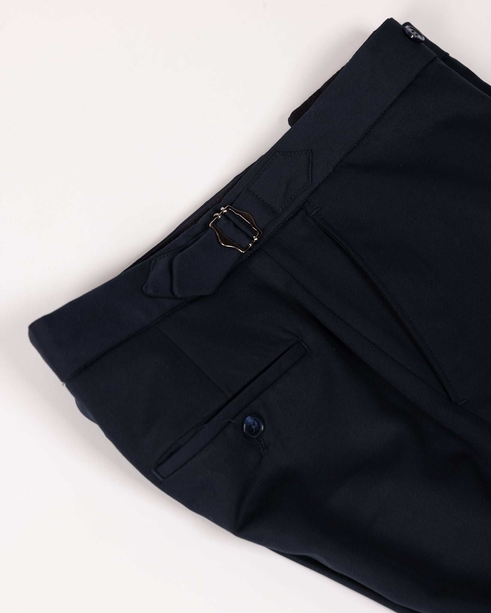 Milano Navy Single-Breasted Buckle Suit