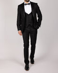 Oscar Black Peak Lapel Tuxedo Suit