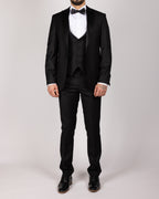 Oscar Black Peak Lapel Tuxedo Suit
