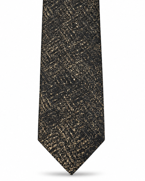 MC Bark - Tie & Pocket Square Set in Brown