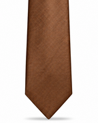MC Diagonal Striped - Tie & Pocket Square Set in Brown