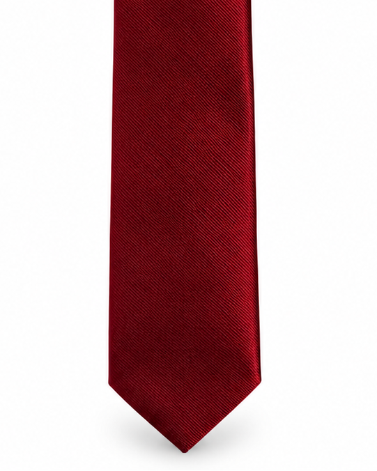 MC Diagonal Striped - Tie & Pocket Square Set in Red