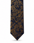MC Floral - Tie & Pocket Square Set in Navy & Yellow