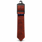 MC Floral - Tie & Pocket Square Set in Orange & Navy